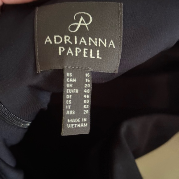 NWT Midnight Navy Formal gown by Adriana Papell. - Picture 5 of 5